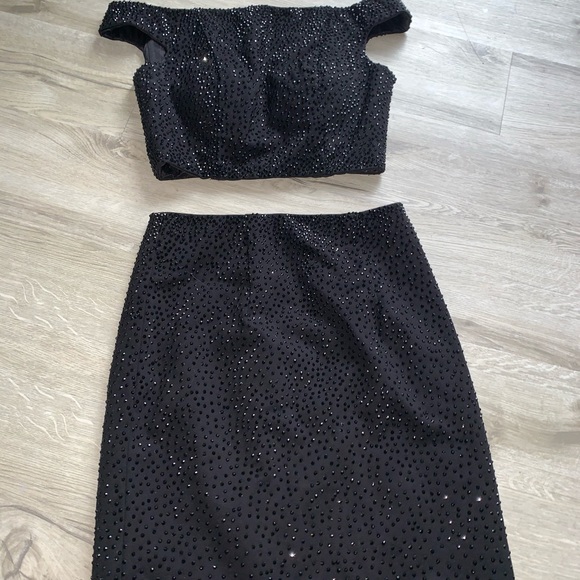 #50701 Sherri Hill Black Dress Black Size 2 - Picture 14 of 15